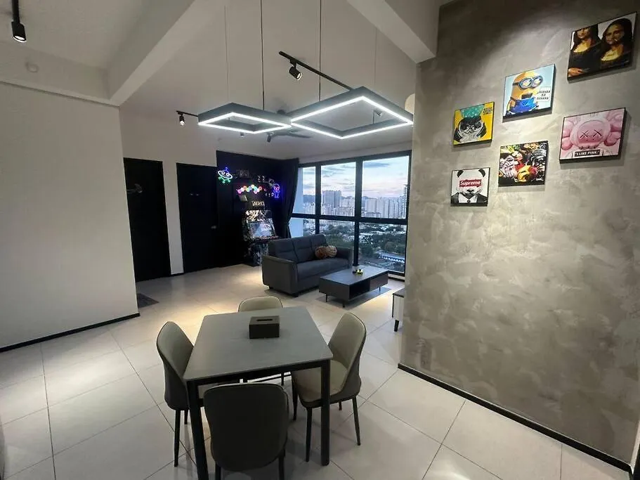 Διαμέρισμα 3 Room/3 Queen Bed, Urban Suite Arcade Room #2Carpark Jelutong